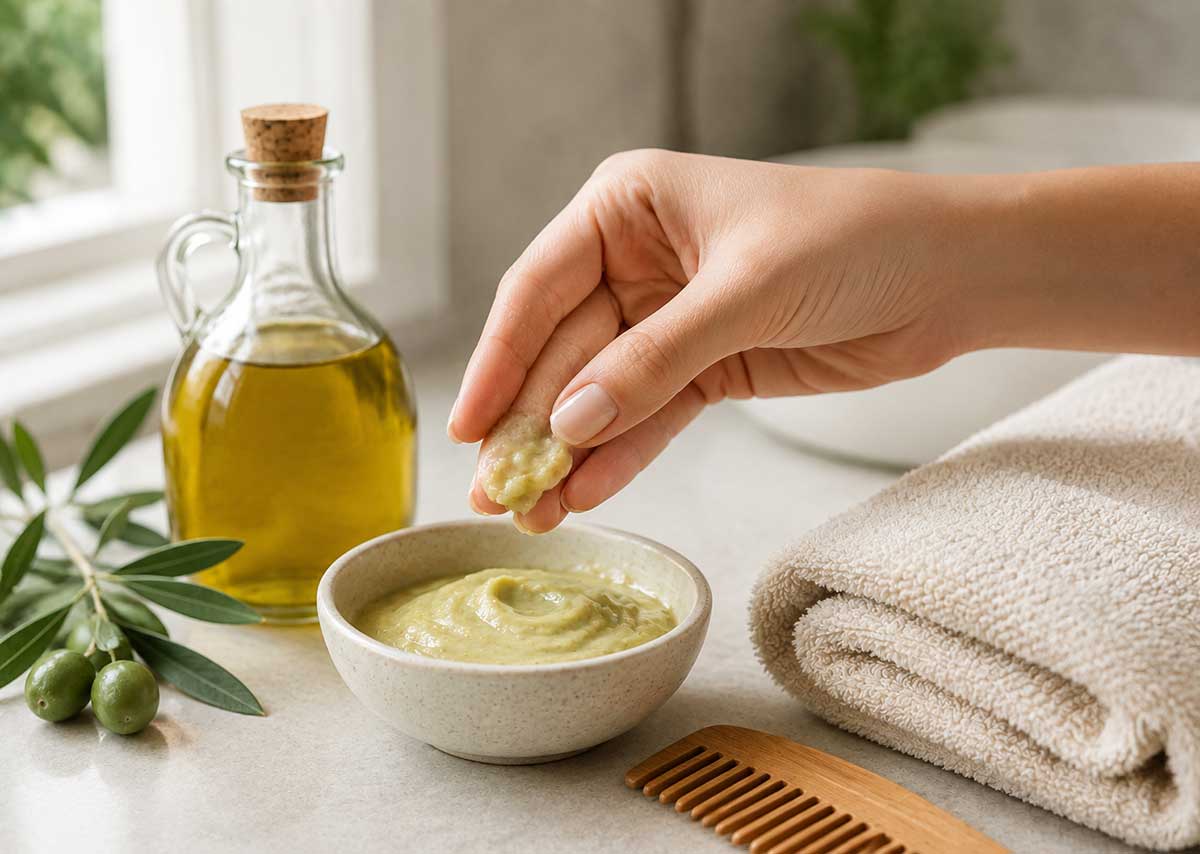 استفاده صحیح از ماسک روغن زیتون برای پوست