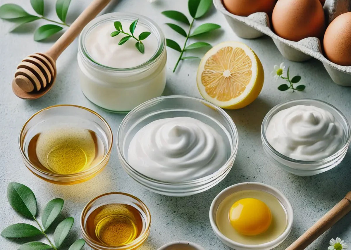 ماسک روغن زیتون و تخم‌مرغ برای تقویت مو