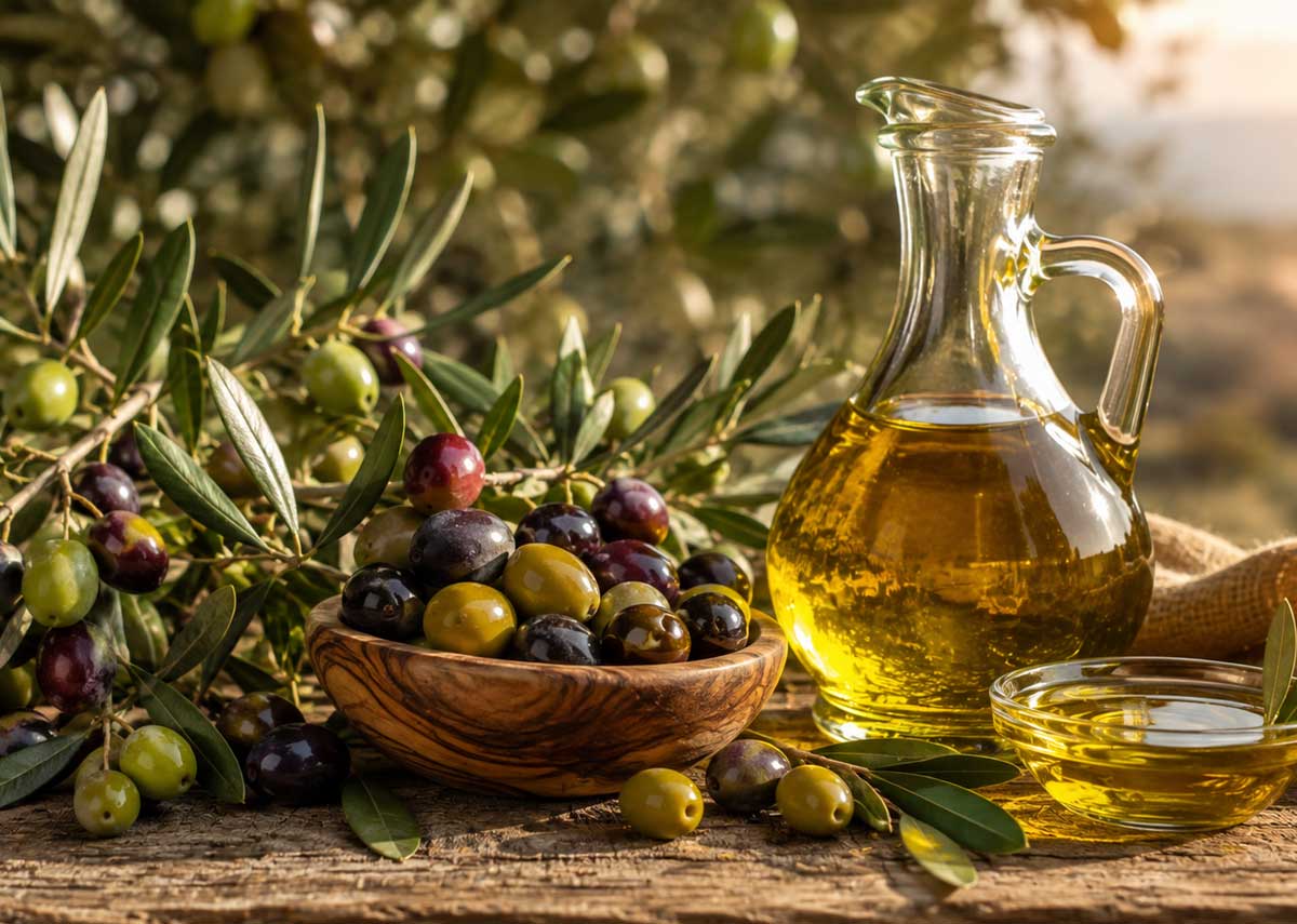 میوه زیتون و روغن زیتون